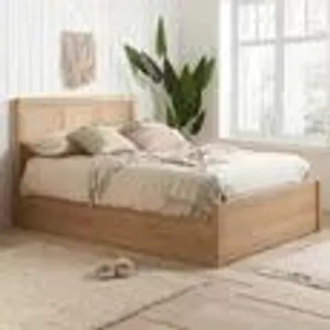 BOXED 150 CM OTTOMAN PHOENIX BED OAK COLOUR ( 2 BOXES )