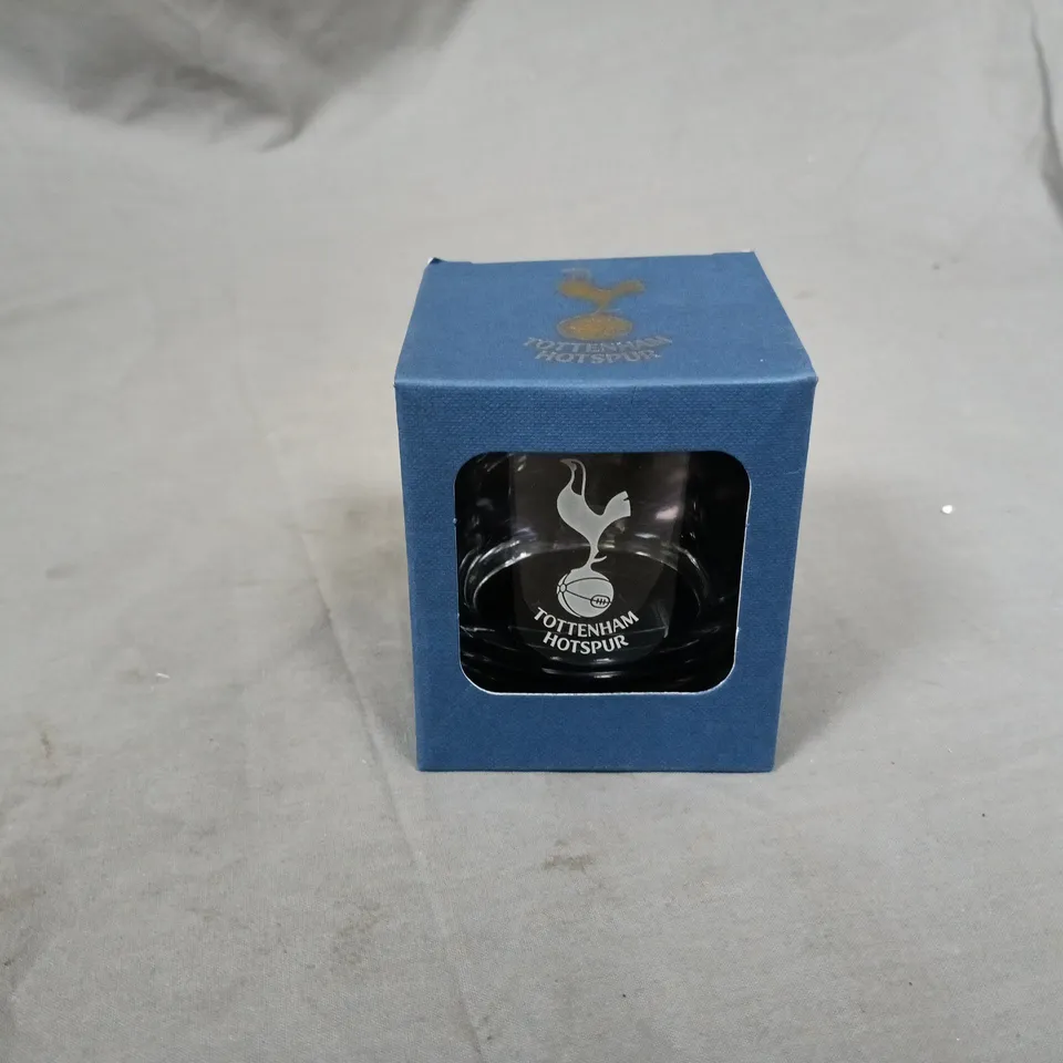 BOXED TOTTENHAM HOTSPUR 8OZ CRYSTAL TUMBLER
