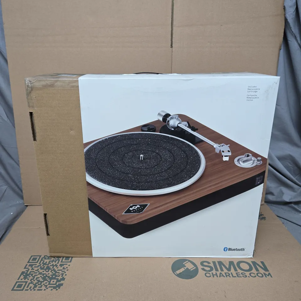 BOXED HOUSE OF MARLEY SIMMER DOWN WIRELESS BLUETOOTH TURNTABLE 