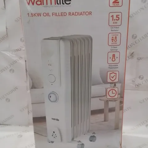 BOXED WARMLITE 1.5KW OIL FILLED RADIATOR