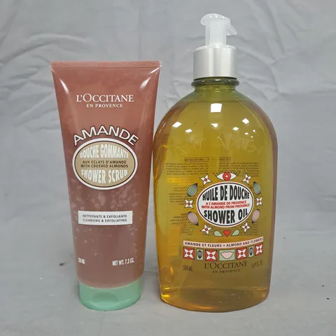L'OCCITANE EN PROVENCE AMANDE SHOWER SCRUB & SHOWER OIL DUO
