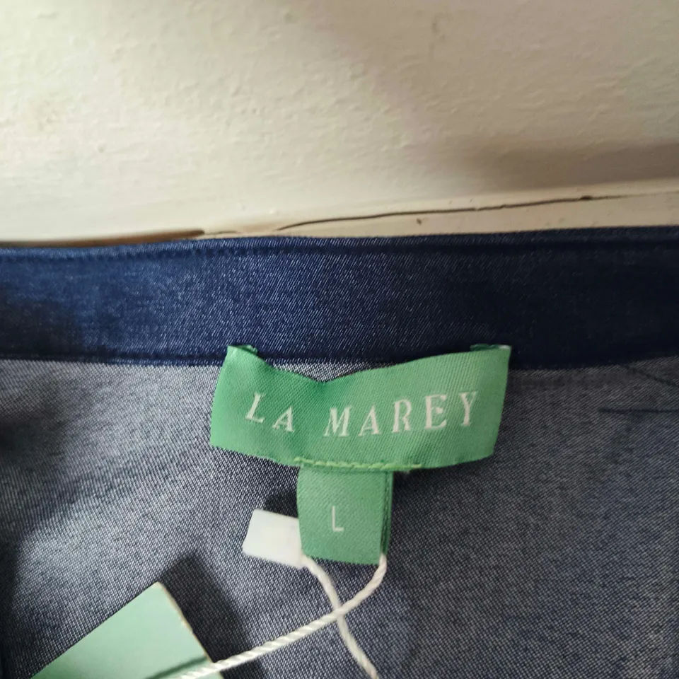 LA MAREY NAVY BLUE TIERED MAXI DRESS – WOMEN'S UK SIZE L