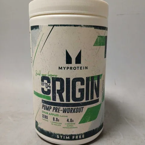 MY PROTEIN ORIGIN PUMP PRE-WORKOUT