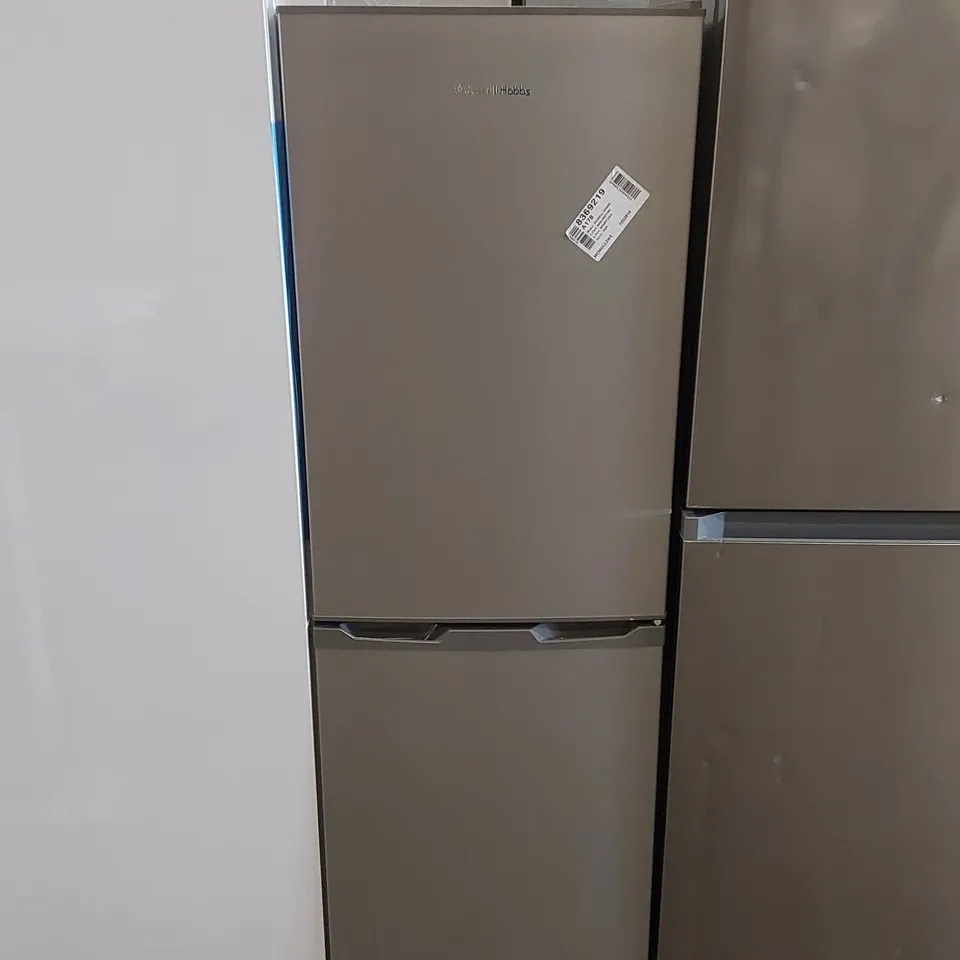 RUSSELL HOBBS LOW FROST SILVER 60/40 FRIDGE FREEZER, 173 TOTAL CAPACITY, FREESTANDING 50CM WIDE 145CM HIGH, FAST FREEZE, ADJUSTABLE THERMOSTAT, RH50FF145S [ENERGY CLASS F] - UNPROCESSED RETURN 