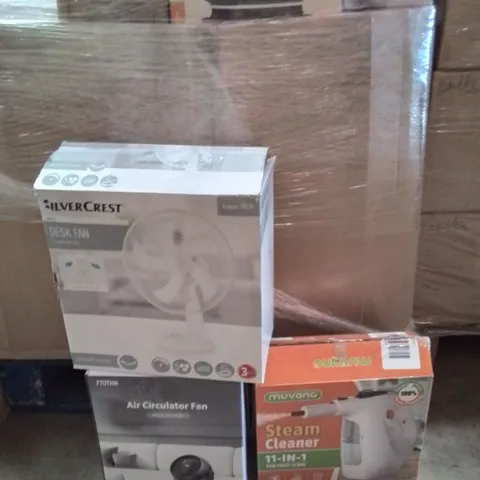 PALLET CONTAINING A LARGE QUANTITY OF ELECTRICAL PRODUCTS TO INCLUDE;FAN,STEAM CLEANER,FAN