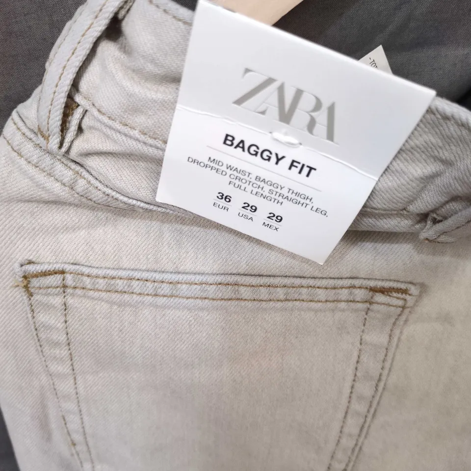 ZARA BAGGY FIT JEANS – WOMEN'S, UK 8 (EU 36, US 29)