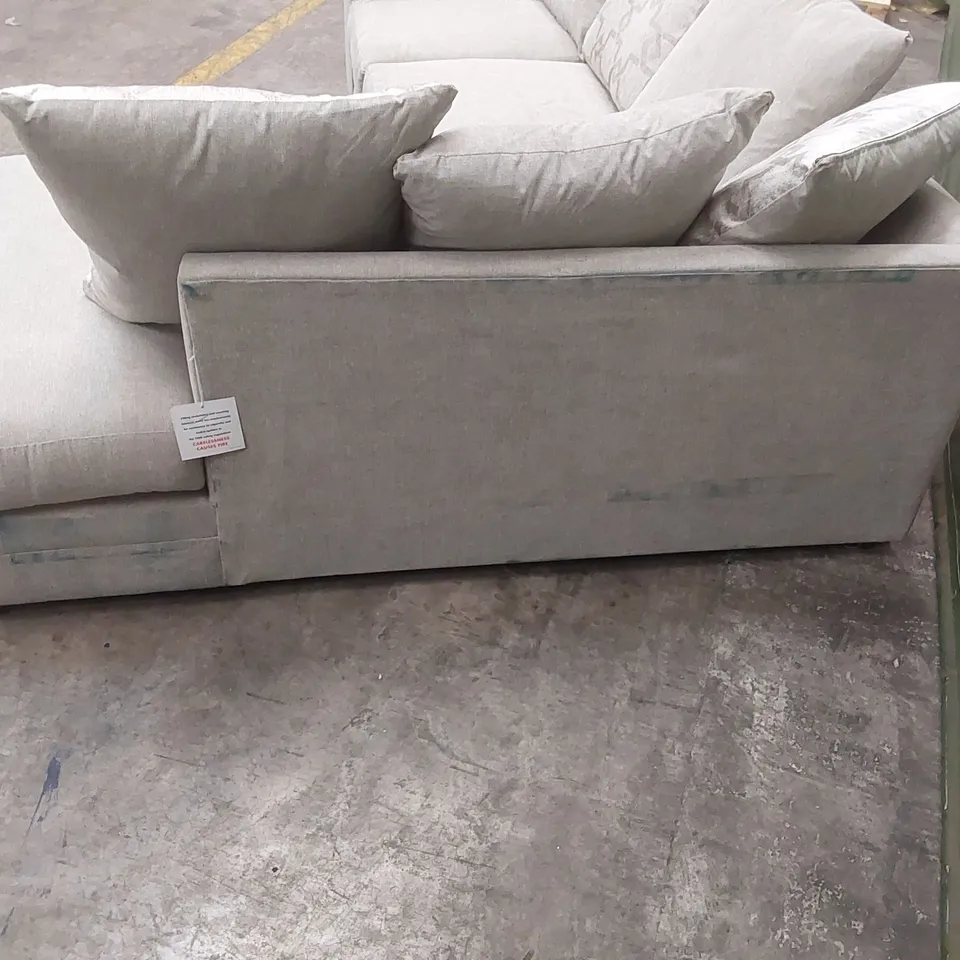 QUALITY DESIGNER ARABELLA FABRIC UPHOLSTERED CORNER SOFA 