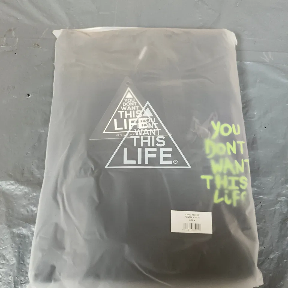 YOU DON'T WANT THIS LIFE PAINTER HOODIE – SIZE M