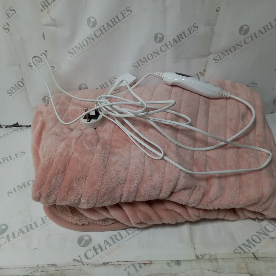 COZEE HOME HEATED BLANKET IN PINK