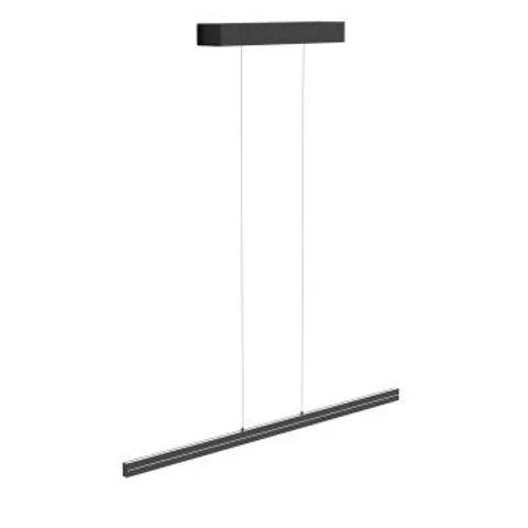 BOXED STEINHAUER 1 LIGHT STRIPE CEILING PENDANT LIGHT LED MATT BLACK L 114CM X H 20-125CM (1 BOX)