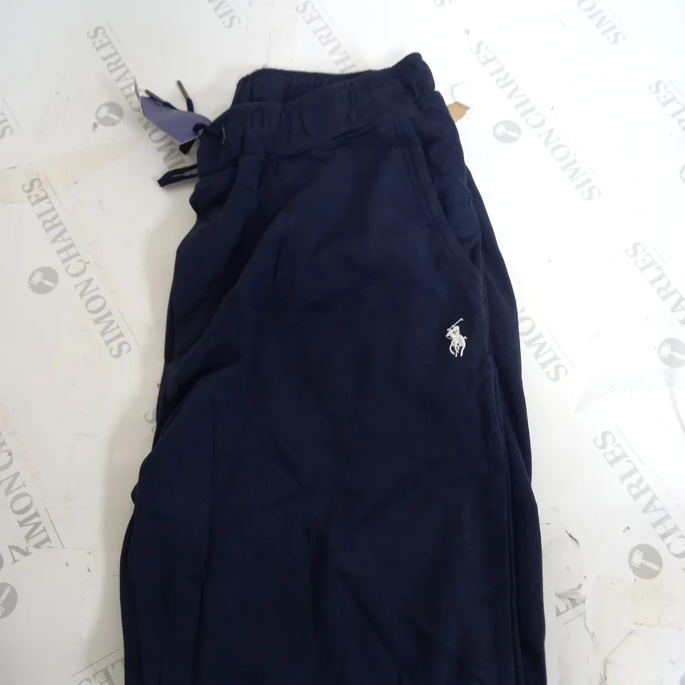 POLO RALPH LAUREN NAVY TRACKSUIT BOTTOMS SIZE L