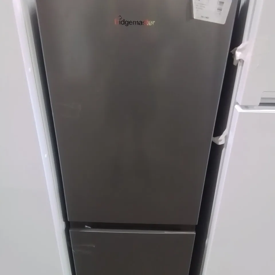 FRIDGEMASTER MC50165ES, 50cm FREESTANDING 60/40 FRIDGE FREEZER SILVER - UNPROCESSED RAW RETURN 