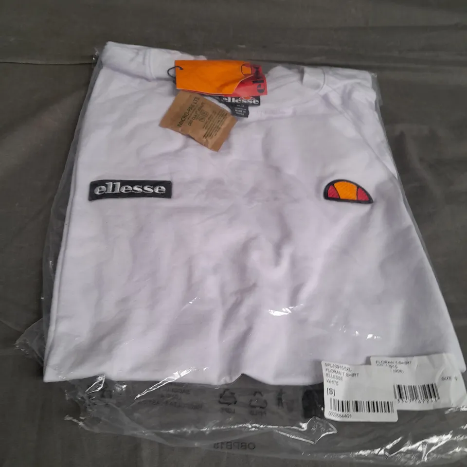 ELLESSE WHITE T-SHIRT SIZE S