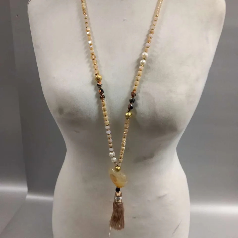 BRAND NEW BROWN PEPPER HANDBAGS JEWELLERY CONNECTION UK NECKLACE