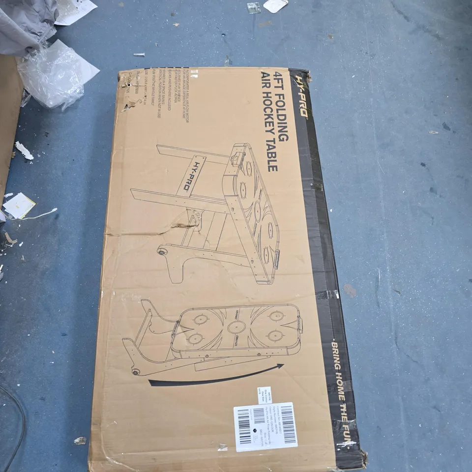 BOXED HY-PRO 4FT AIR TIME FOLDING HOCKEY TABLE - COLLECTION ONLY