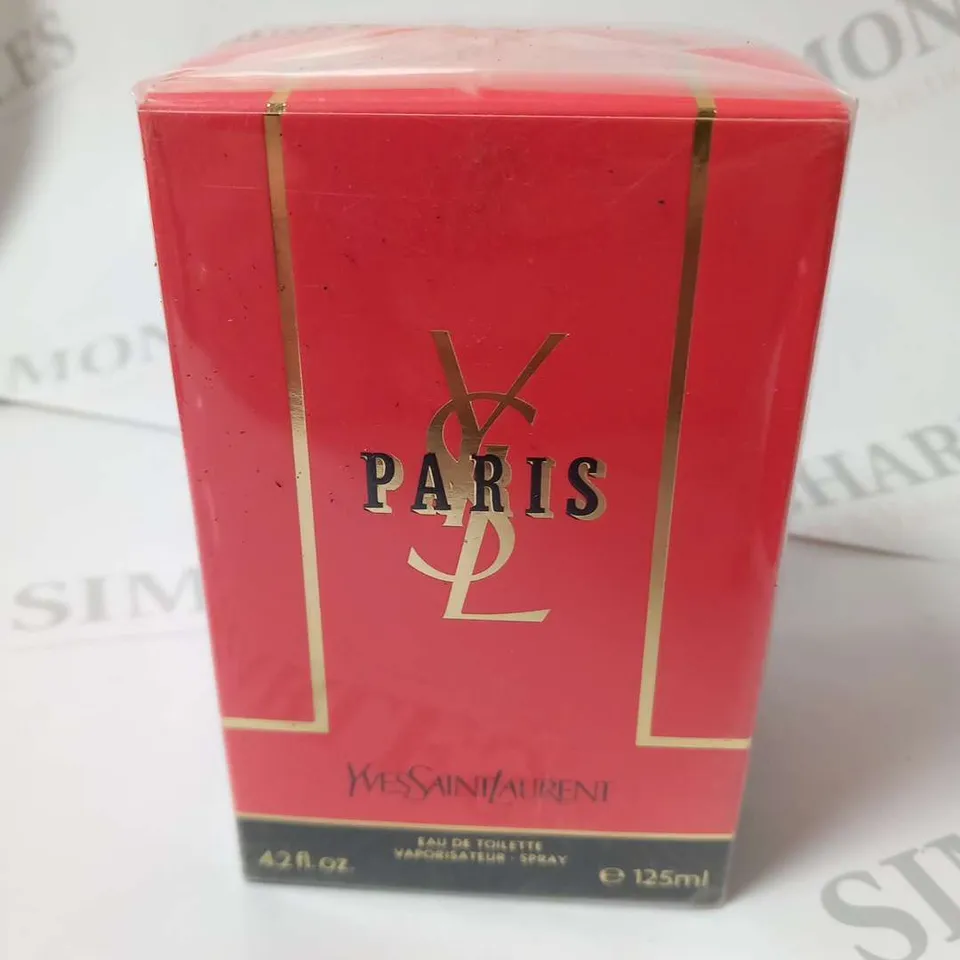 BOXED AND SEALED YVES SAINT LAURENT PARIS EAU DE TOILETTE 125ML 