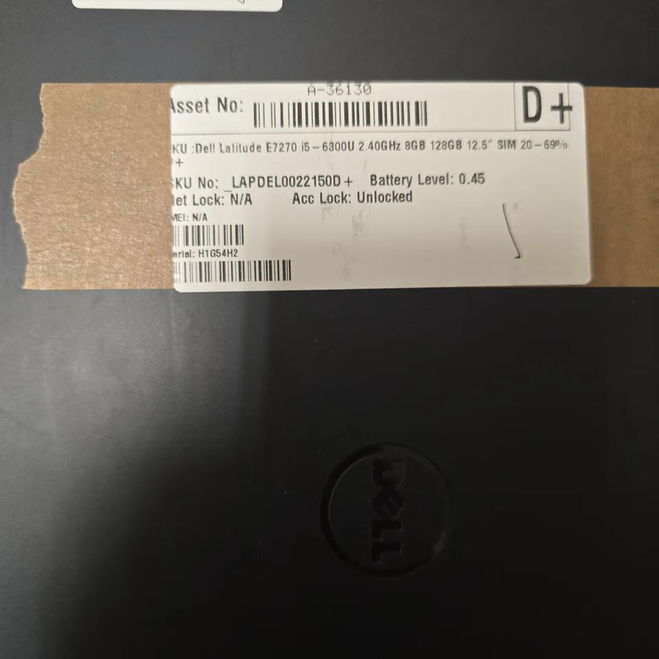 DELL LATITUDE E7270 LAPTOP, 12.5-INCH, I5-6300U, 8GB RAM, 128GB SSD
