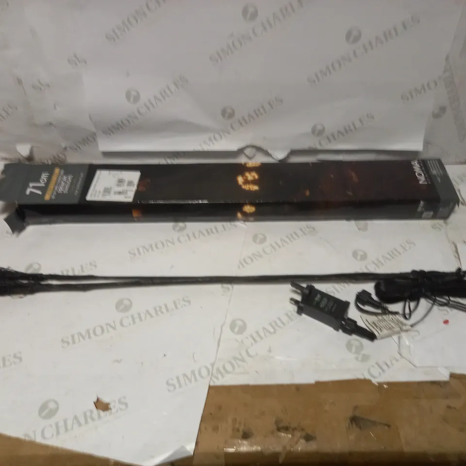 71CM WARM WHITE LEDS SET OF 3 CONNECTABLE FIREWORK STAKELIGHTS 