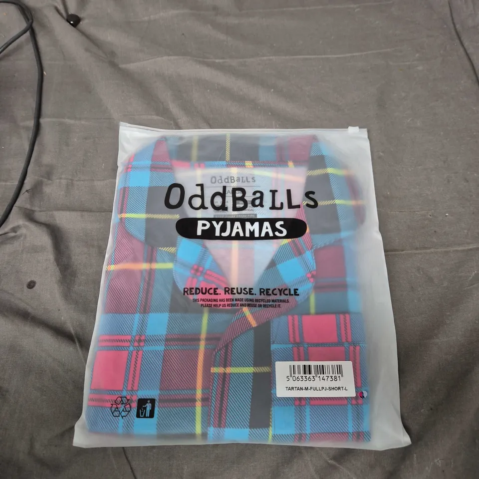 ODDBALLS PYJAMAS – TARTAN CHECK, LARGE
