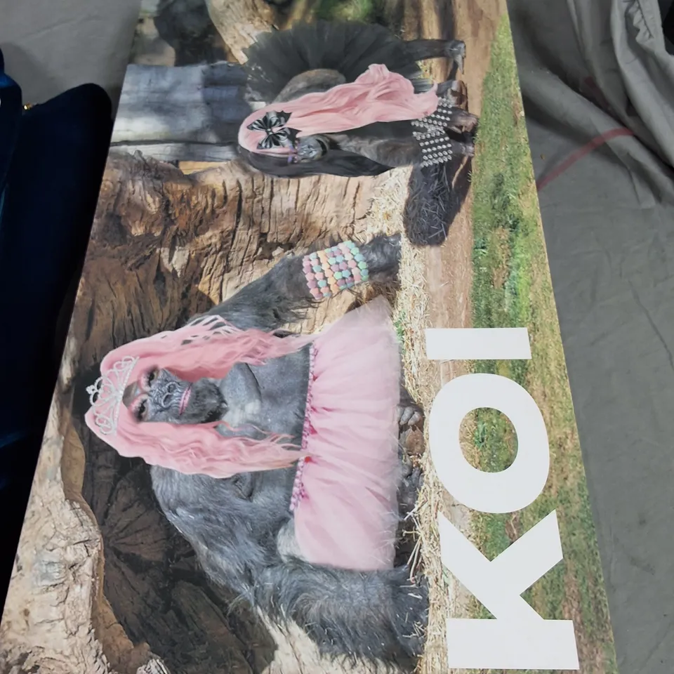 BOXED KOI CYBERSPACE CELESTIAL LONG BOOTS IN BLUE - UK 6