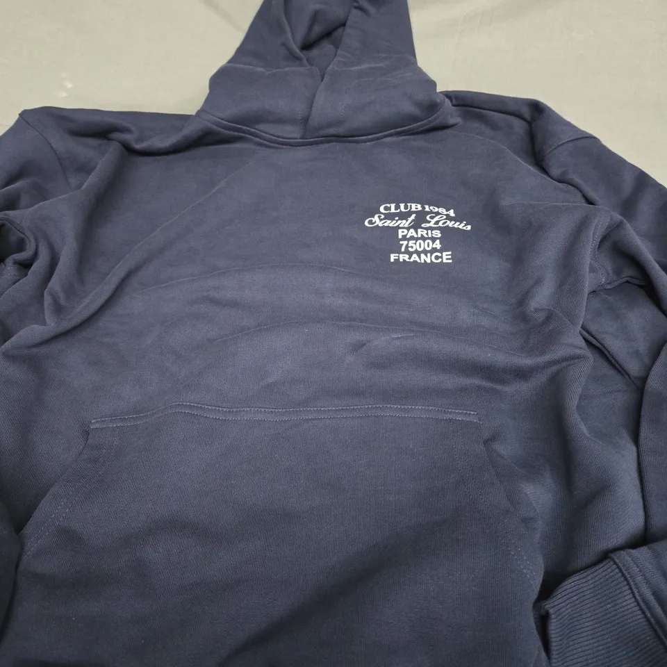 CLUB 1984 PATRON 84 HOODIE IN DARK BLUE - XL