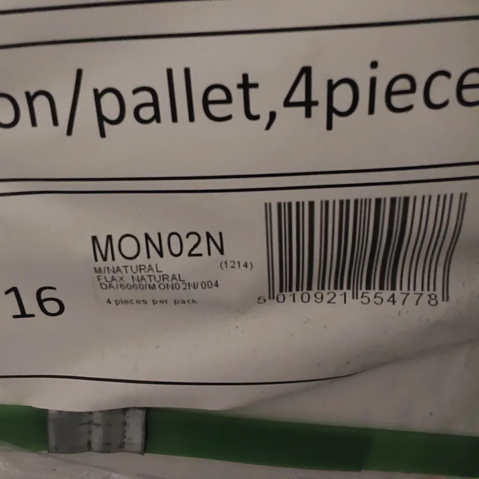 PALLET TO CONTAIN APPROX 30 X PACKS OF JOHNSON TILES MODERN FLAX NATURAL PORCELAIN FLOOR TILES - 4 TILES PER PACK // TILE SIZE: 600 X 600 X 10mm