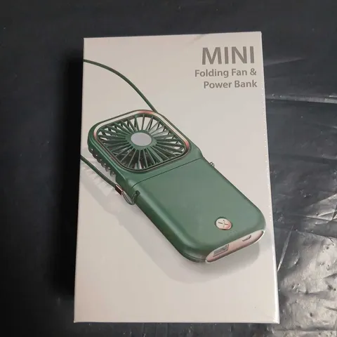 MINI FOLDING FAN & POWER BANK – PORTABLE GADGET (BOXED)