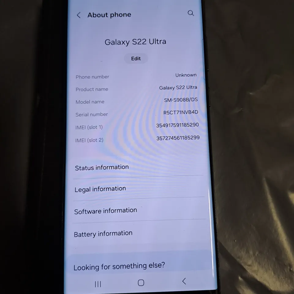 SAMSUNG GALAXY S22 ULTRA SM-S908B/DS MOBILE PHONE