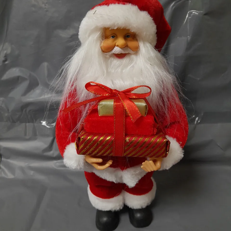 30 CM STANDING SANTA CHRISTMAS DECORATION