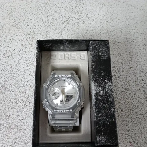 CASIO G-SHOCK WRISTWATCH – METAL/SILVER, BOXED