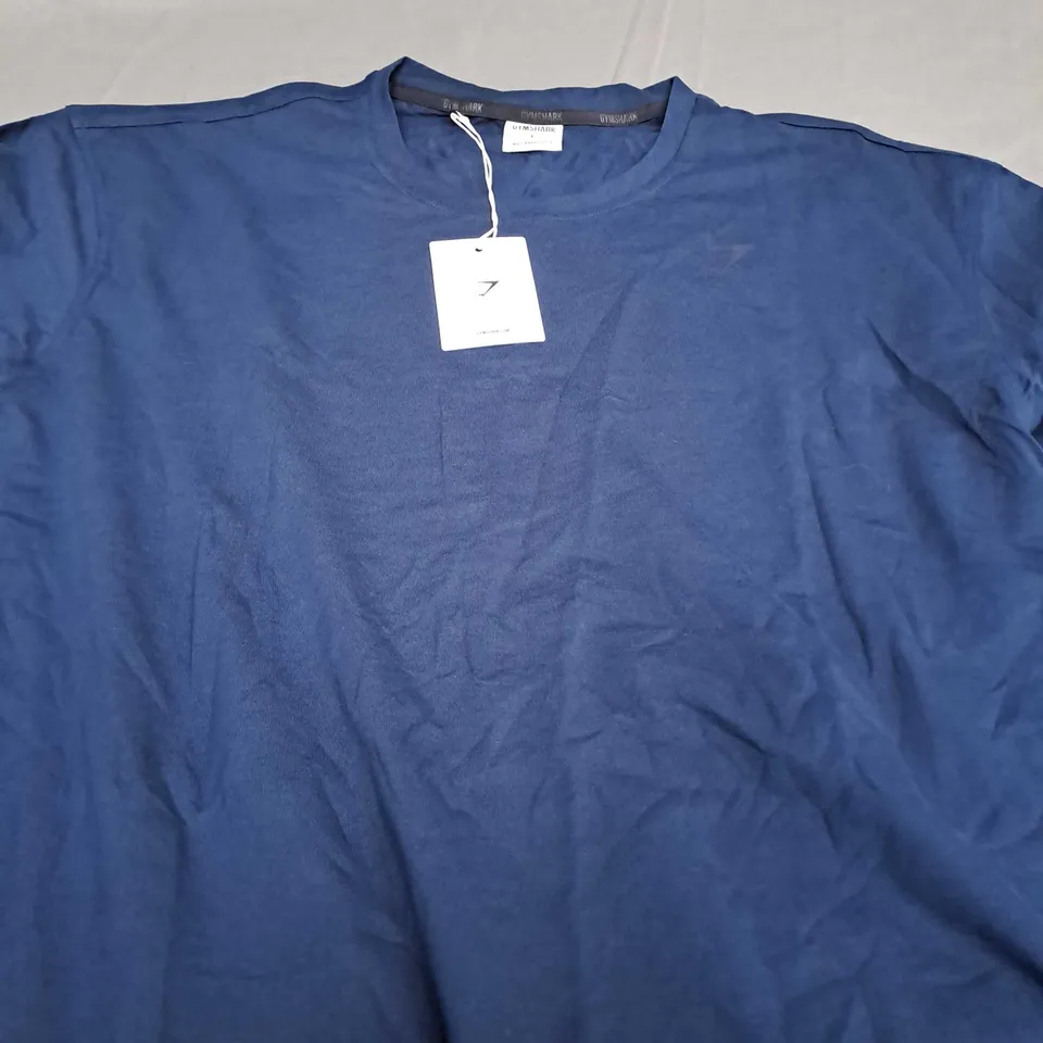 GYMSHARK POWER T-SHIRT IN NAVY - LARGE