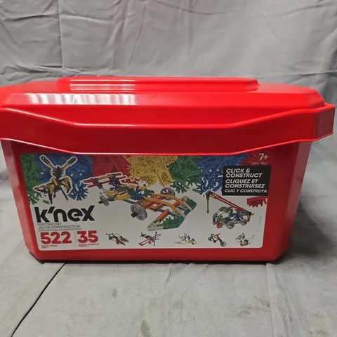 K'NEX 522-piece click n construct Set in Red Tub
