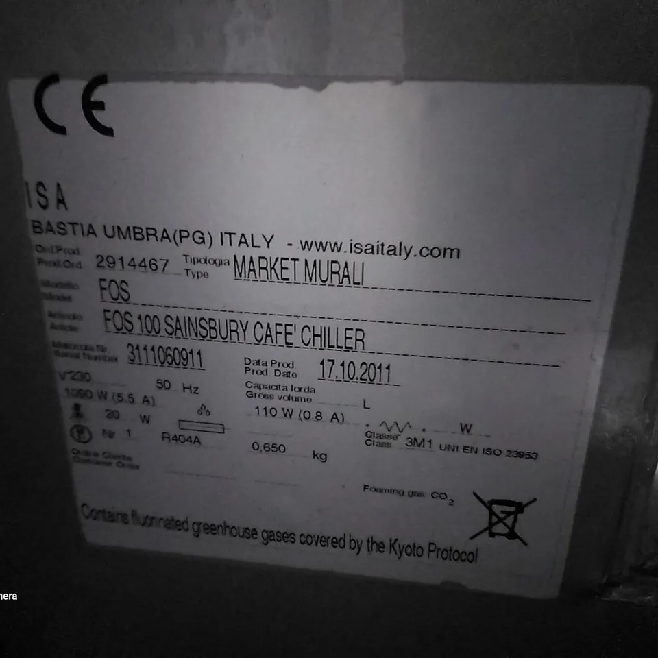 FOS 100 SAINSBURY CAFE' CHILLER 