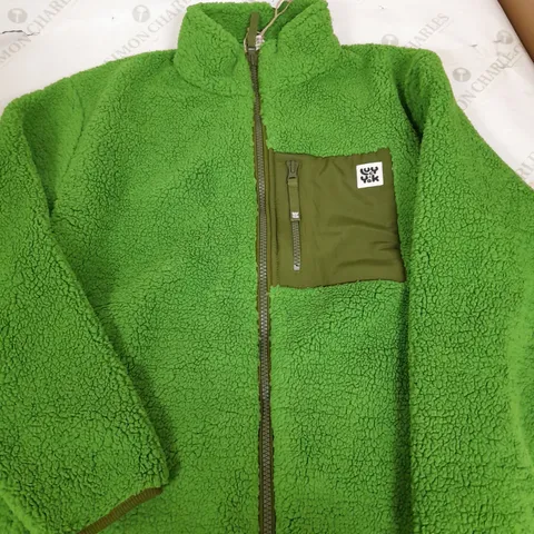 LUCY & YAK HARPER FLEECE ZEST GREEN - MEDIUM