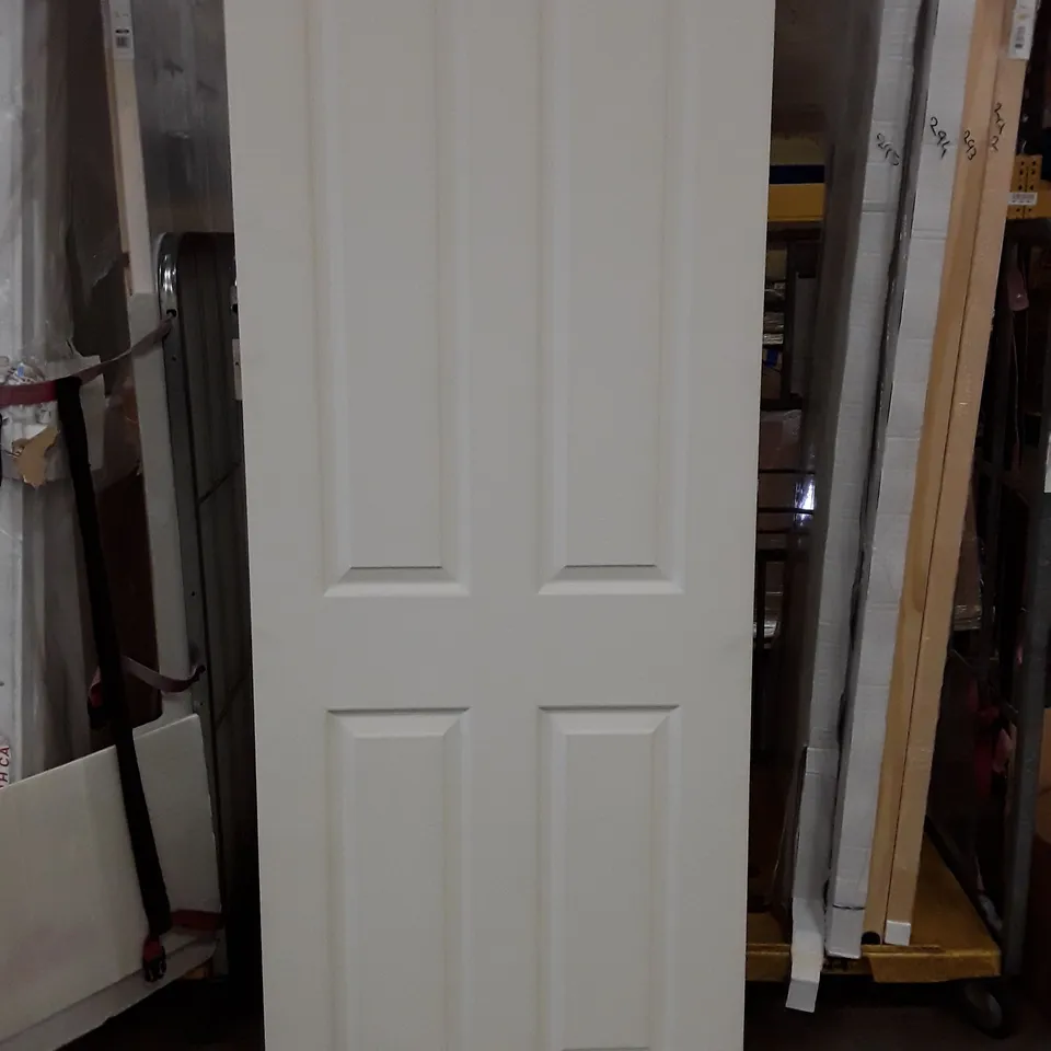 GEOM 4 PANEL WHITE INTERNAL DOOR 1981×762×35MM