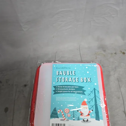 BOX OF APPROXIMATELY 15 ASSORTED ITEMS TO INCLUDE BAUBLE STORAGE BOX AND P100 SANDING DISCS