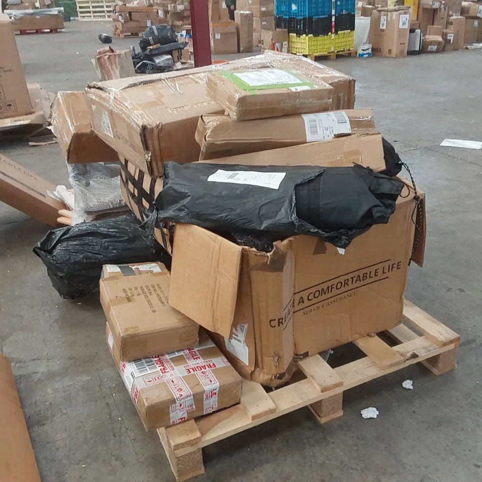 PALLET CONTAINING ASSORTED CONSUMER PRODUCTS/FURNITURE PARTS