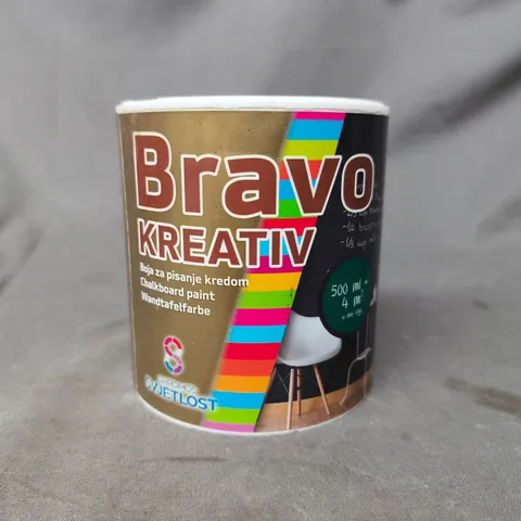 BRAVO KREATIV CHALKBOARD PAINT IN BLACK (0.5L)