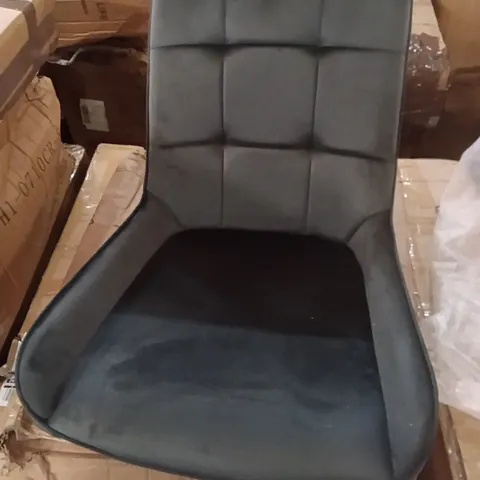 BOXED SET OF 2 VELVET DINING CHAIRS