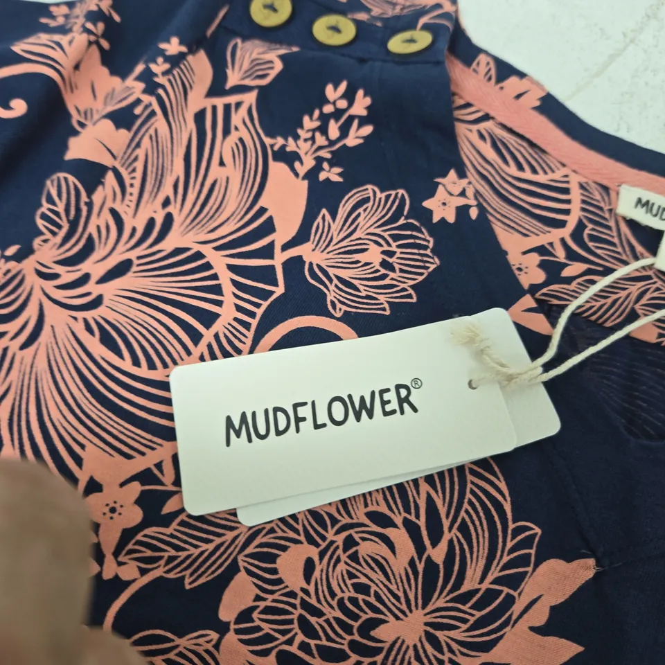 MUDFLOWER NAVY FLORAL DRESS – UK 10 (EU 38, US 6)