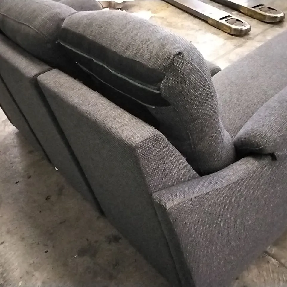 QUALITY BRITISH DESIGNED & MANUFACTURED G PLAN SPENCER 3 SEATER SOFA WITH CHAISE SECTION ROCHE SLATE FABRIC