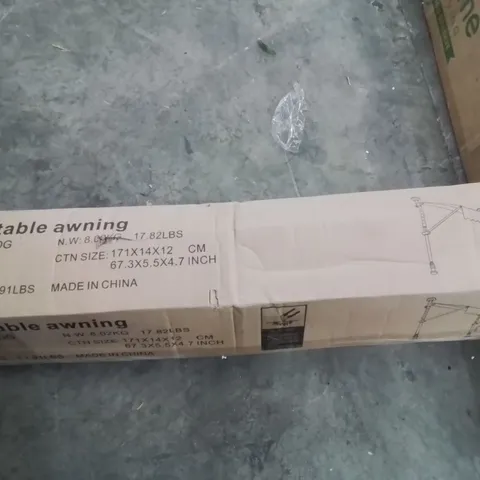 BOXED RETRACTABLE SIDE AWNING -DARK GREY-