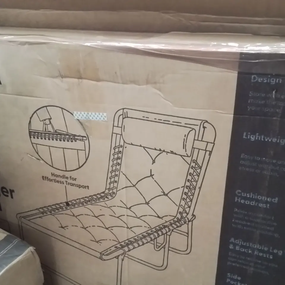 BOXED KEPLIN PACK OF 1 QUILTED SUN LOUNGER LILAC 