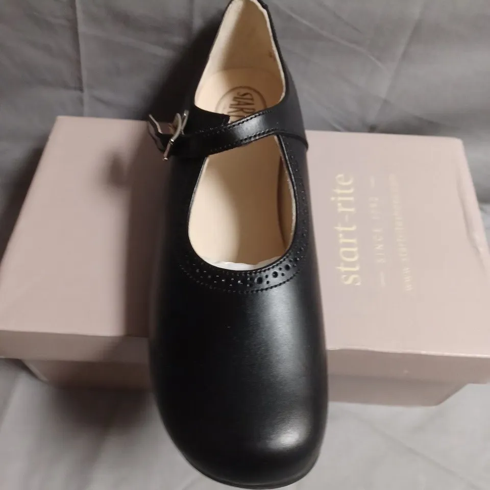 BOXED PAIR OF START-RITE CLARE BLACK LEATHER MARY JANE SHOES – EU 35
