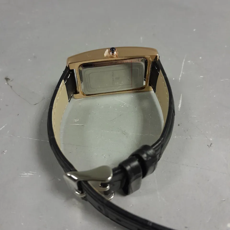 LADIES STOCKWELL WATCH – TEXTURED DIAL WITH SUB DIAL MINUTE HAND – LEATHER STRAP