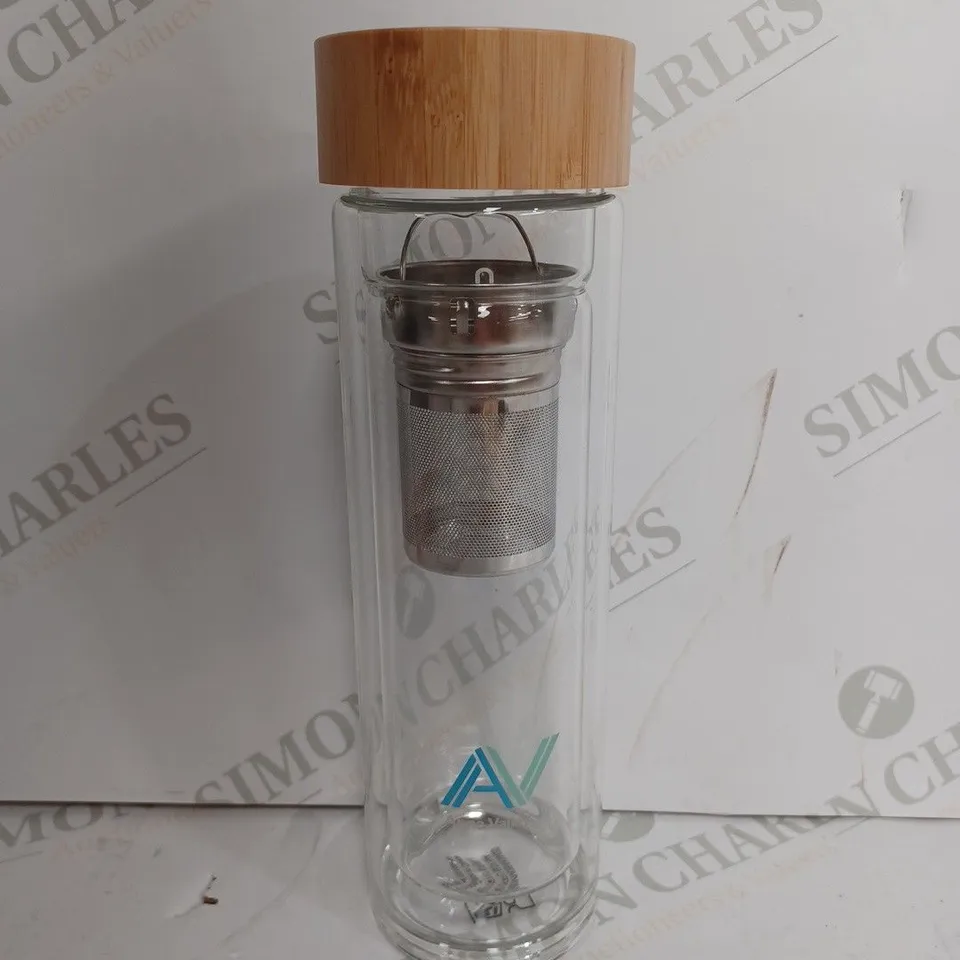 ANNA VALLEY DOUBLE WALL GLASS BOTTLE 400ML