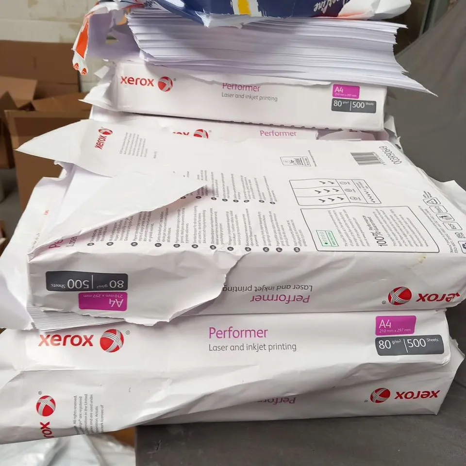 10 PACKS OF ASSORTED PRINTING PAPER TO INCLUDE; XEROX, HP AND PAPERLIFE