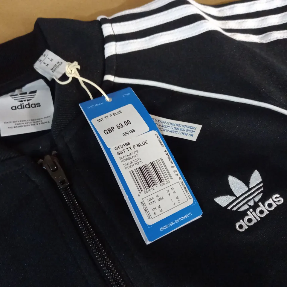 ADIDAS ZIP THROUGH TRACK SUIT TOP - UK M