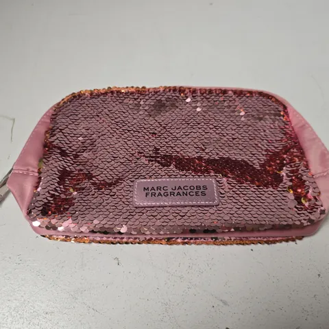 MARC JACOBS FRAGRANCES PINK SEQUIN COSMETIC BAG
