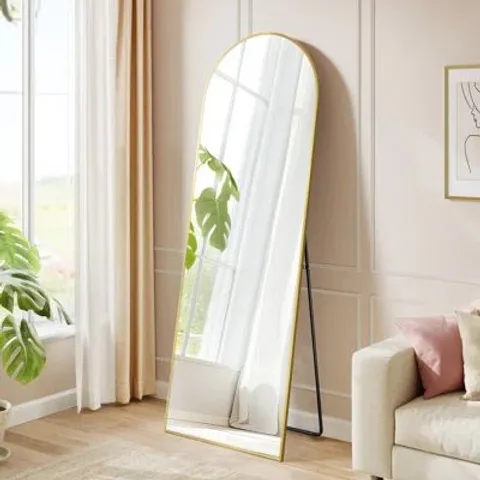ALUMINIUM FULL LENGTH ARCH MIRROR 